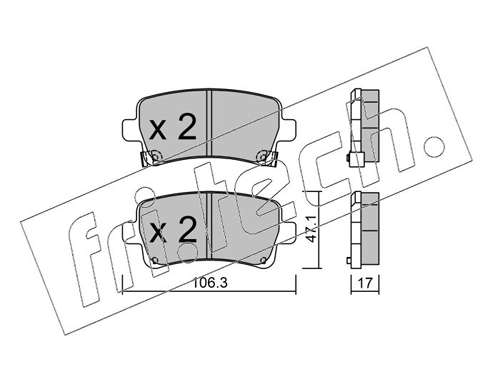 Brake Pad Set, disc brake