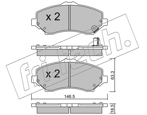 Brake Pad Set, disc brake
