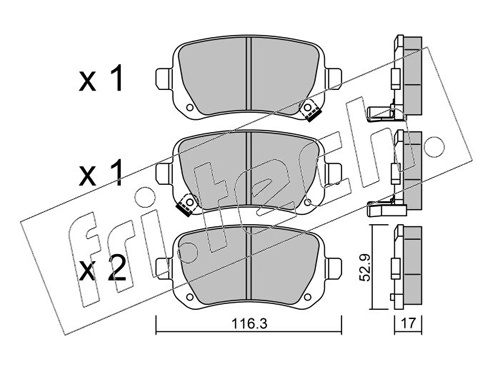 Brake Pad Set, disc brake