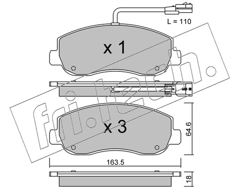 Brake Pad Set, disc brake