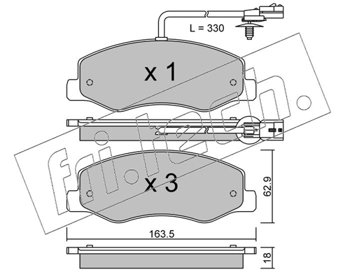 Brake Pad Set, disc brake