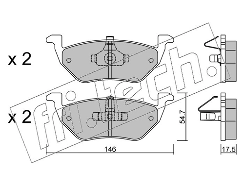 Brake Pad Set, disc brake