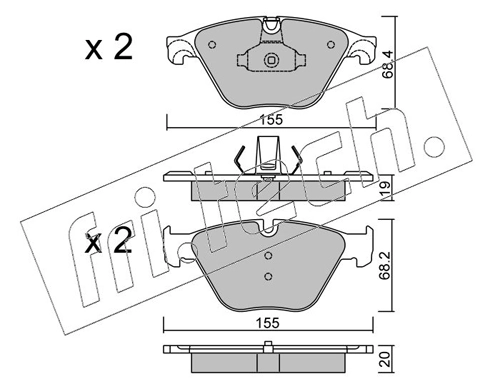 Brake Pad Set, disc brake