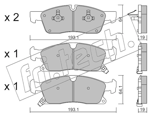 Brake Pad Set, disc brake