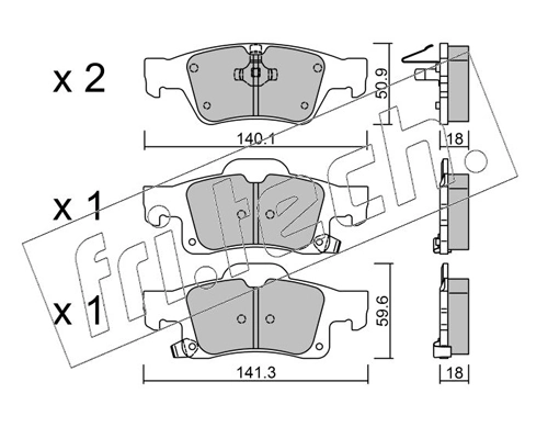 Brake Pad Set, disc brake