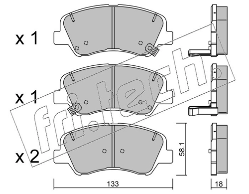 Brake Pad Set, disc brake