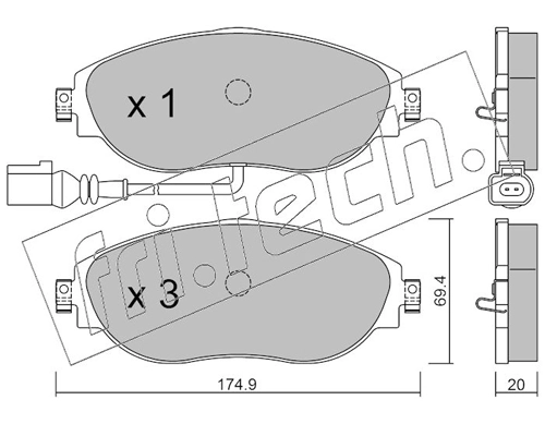 Brake Pad Set, disc brake