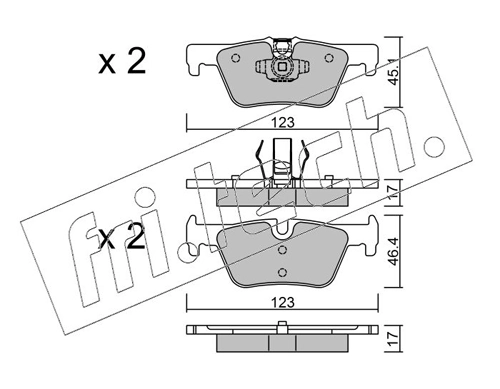 Brake Pad Set, disc brake