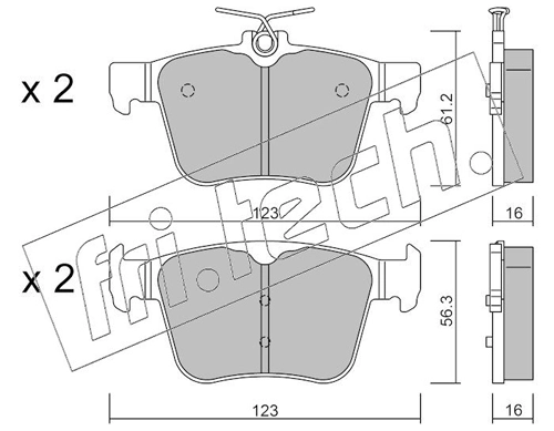 Brake Pad Set, disc brake